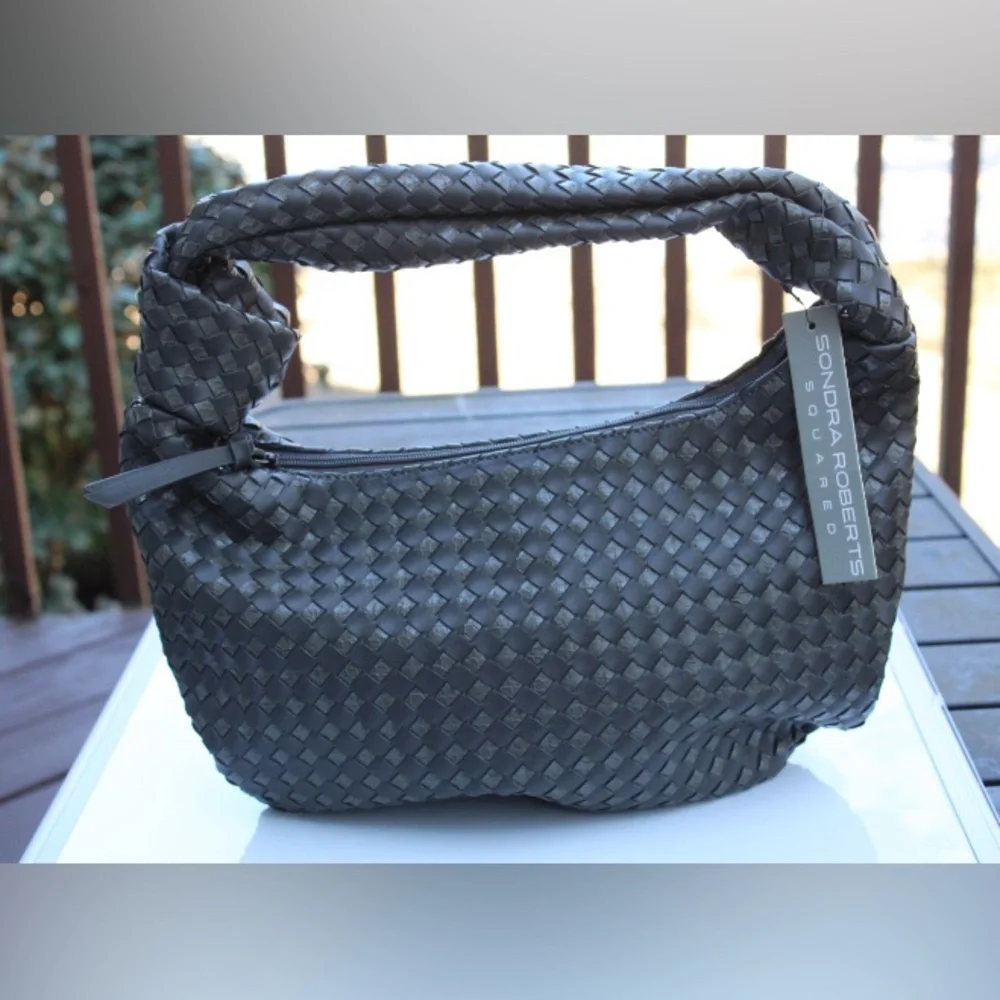 NWT Sandra Roberts woven hobo bag